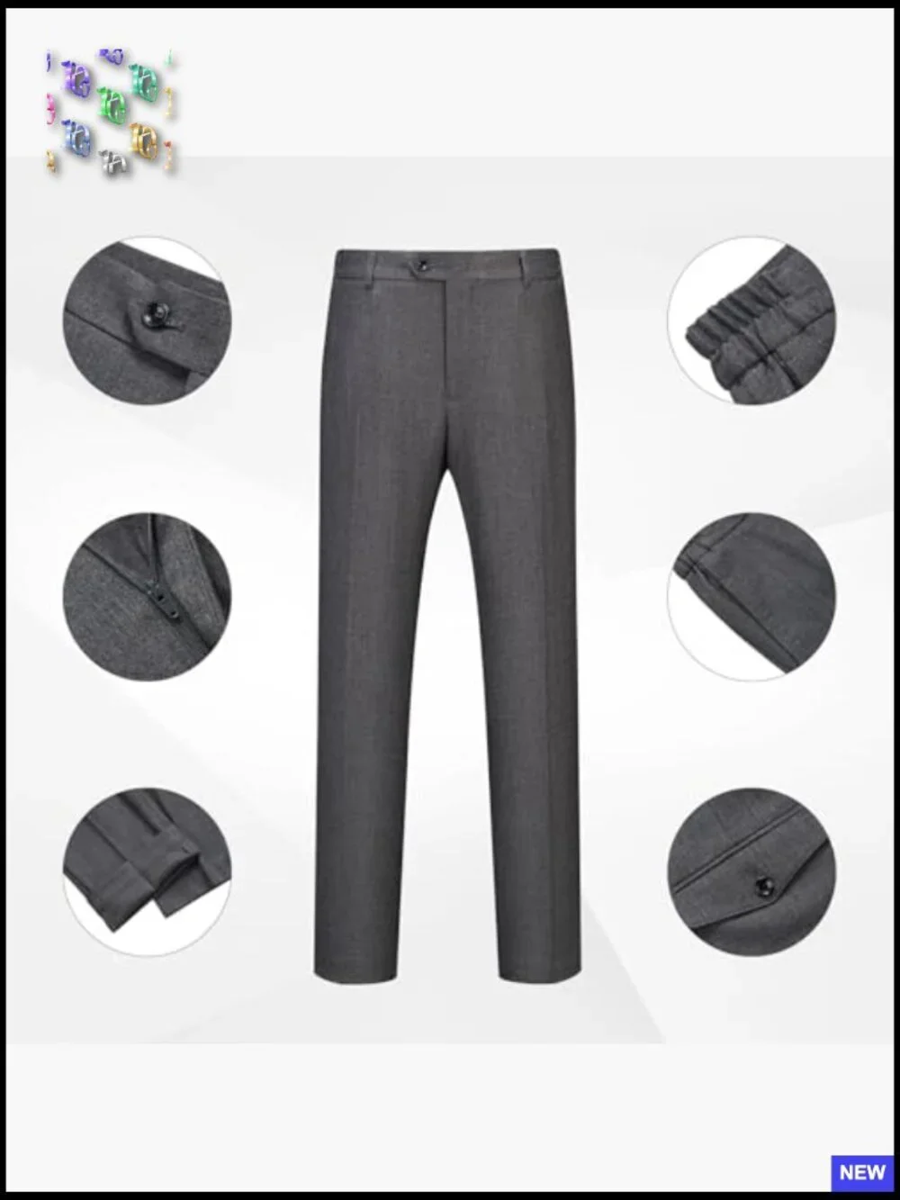 Slim Fit Suit Set One Button Blazer Jacket Pants Tuxedo Classic Formal